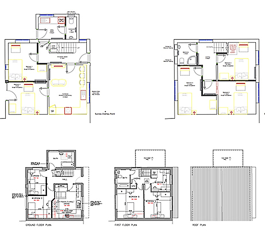 Structural drawings for a residential property alteration and refurbishment project