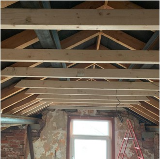 Roof framing and structural alterations during a residential loft conversion