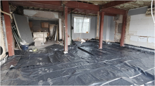 Shop fitting structural engineering project during internal retail alterations