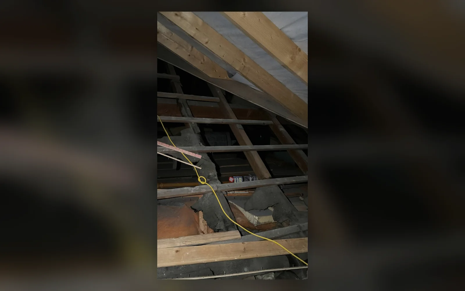 Roof void inspected during a structural survey