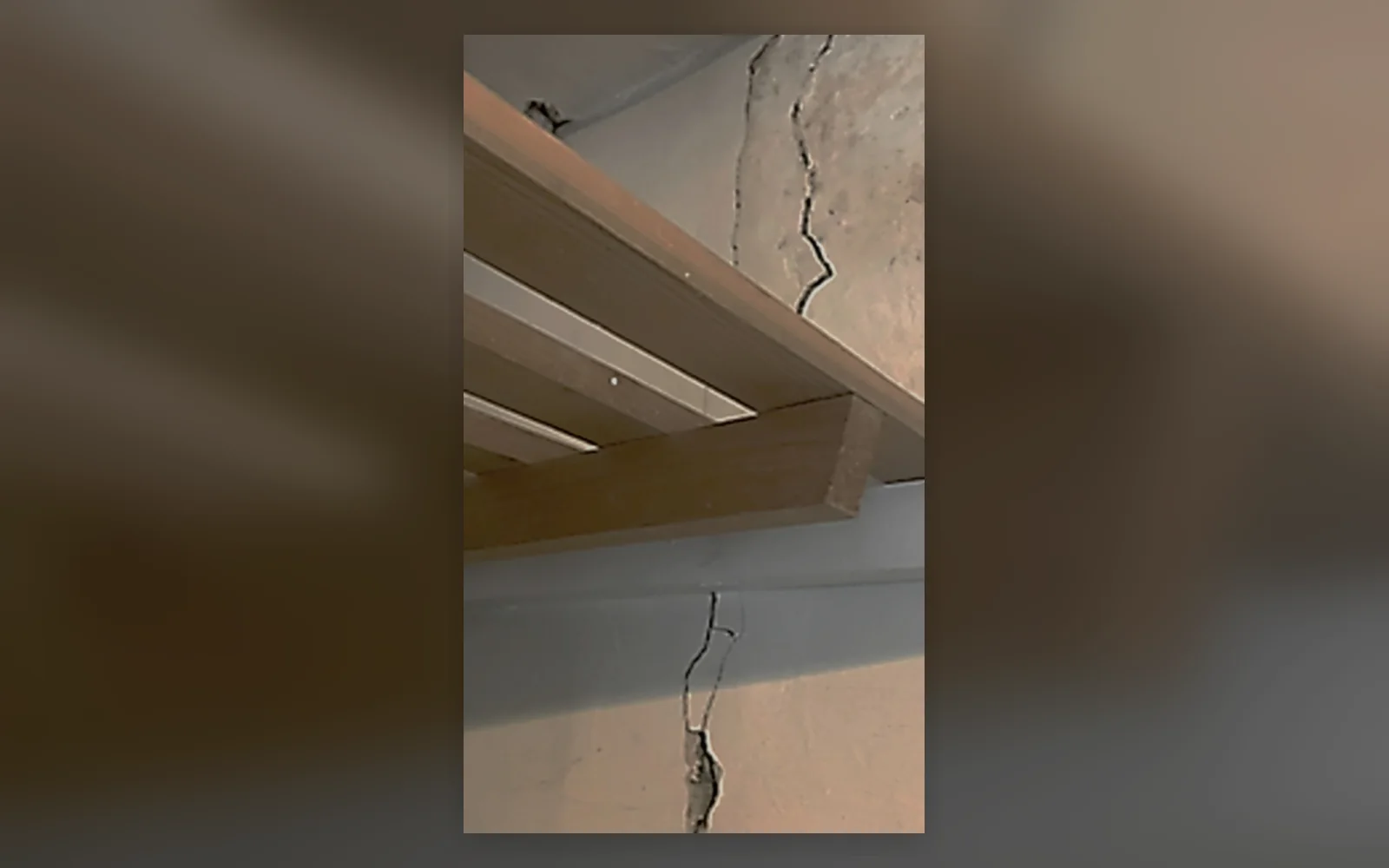 Cracking to a wall near a beam and foundation area